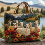 Handcrafted Bag | Sheep by the Lakeside