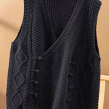 Organic apricot Asymmetrical Button Knit Tanks Sleeveless
