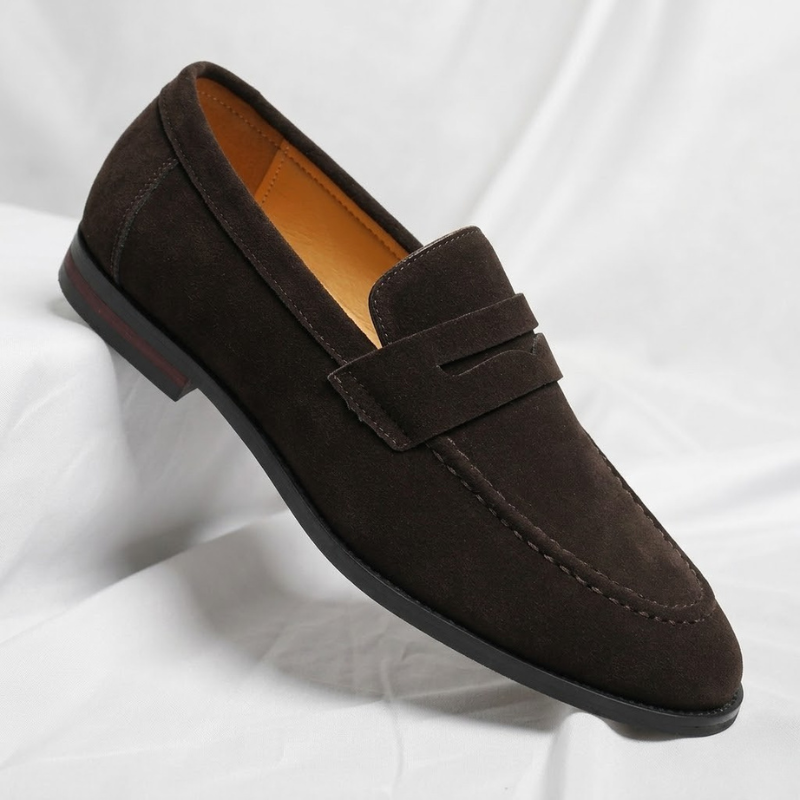 Marco Suede Pinigų Loaferiai