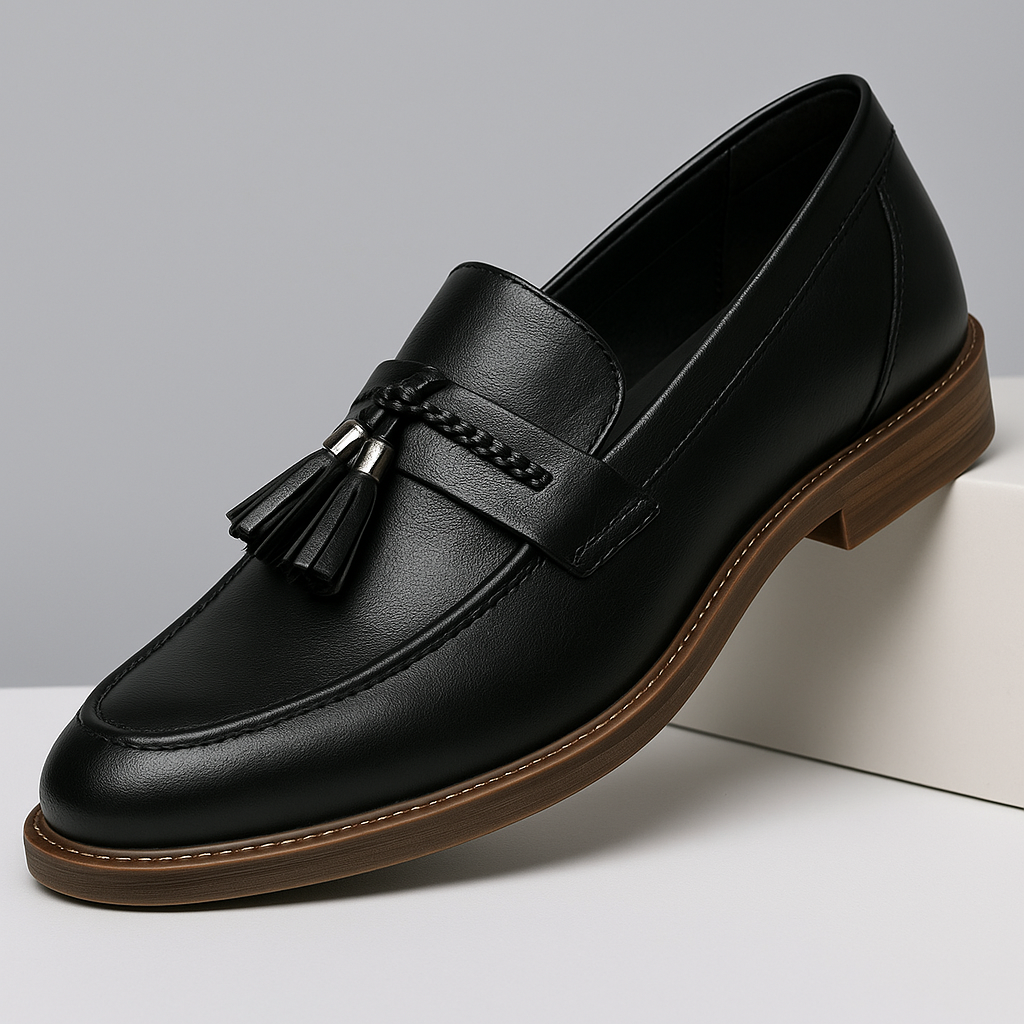 Kembridžo odiniai loafers su kutais
