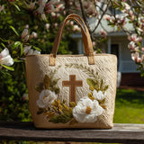 Handcrafted Bag | Floral Cross Design