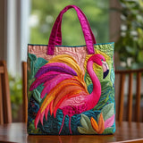 Handcrafted Bag | Flamingo and Rainbow Design
