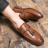 Kembridžo odiniai loafers su kutais