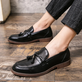 Kembridžo odiniai loafers su kutais