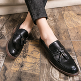 Kembridžo odiniai loafers su kutais