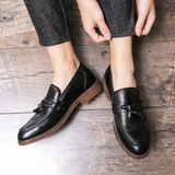 Kembridžo odiniai loafers su kutais