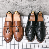 Kembridžo odiniai loafers su kutais