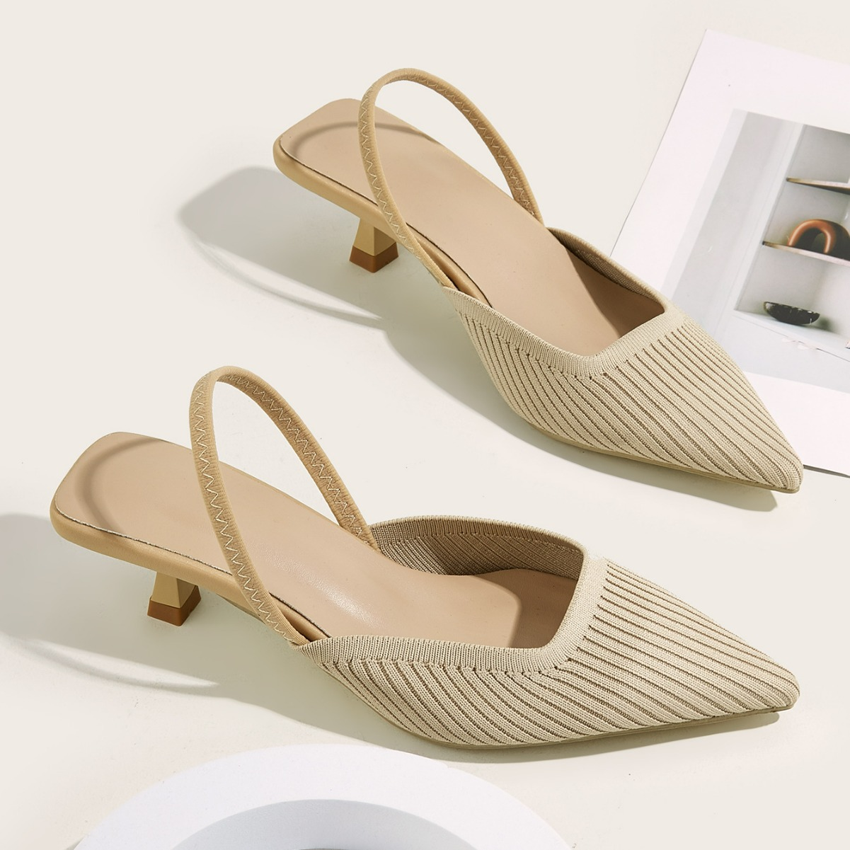 Donella Megztos Slingback Kulniukai