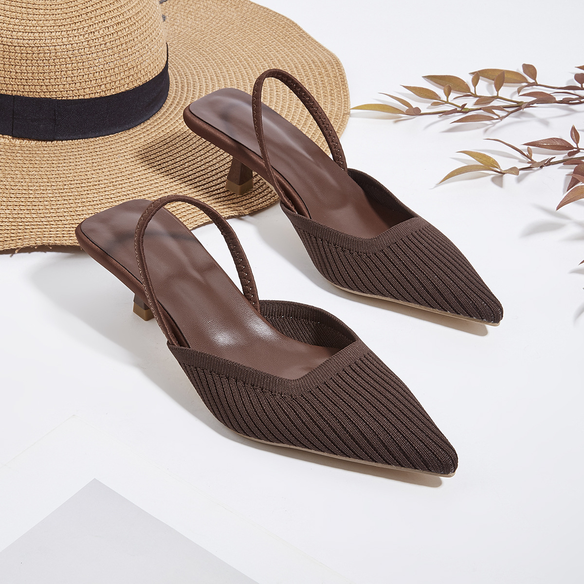 Donella Megztos Slingback Kulniukai