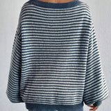 Taika – Dryžuotas oversized megztinis