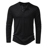 Enzo Medvilnės Henley Marškiniai