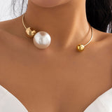 Metallic Beaded Necklace