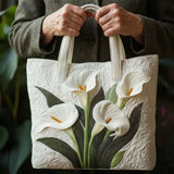 Handcrafted Handbag | White Lilies