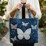 Handmade Bag | Silver Butterfly Design