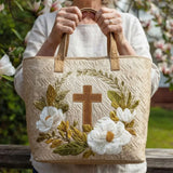 Handcrafted Bag | Floral Cross Design