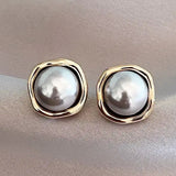 Elegant Black Pearl Earrings with Timeless Design