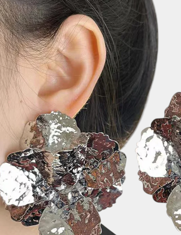 Glittering Star-Shaped Earrings