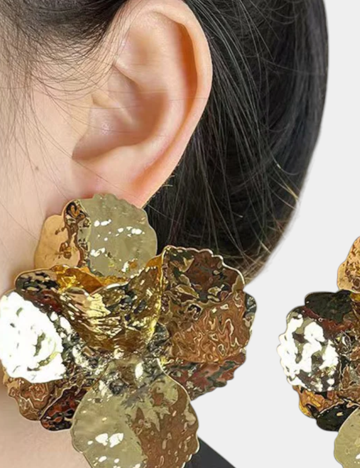 Glittering Star-Shaped Earrings