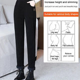🔥 50% DE RÉDUCTION! 💫 PANTALON CHAUD FEMME - Taille Haute & Doublure Polaire, Confort Optimal pour L'Hiver, Idéal pour Sport et Loisirs ❄️👖